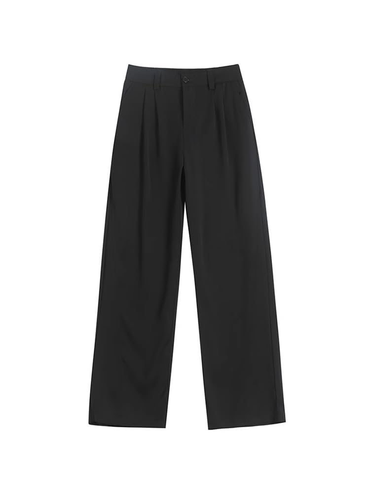 LISHIREN Men's Pants Retro Loose Wide-Leg Casual Sport Trouser for Men