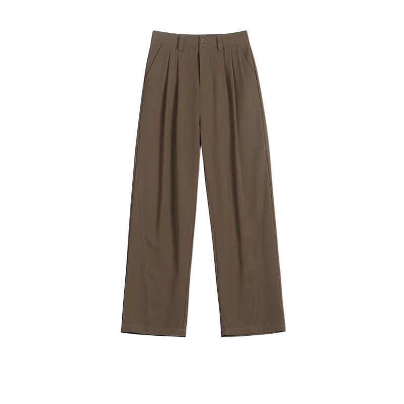 LISHIREN Men's Pants Retro Loose Wide-Leg Casual Sport Trouser for Men
