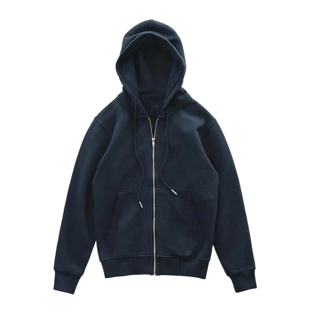 Men’s Hoodie Sweatshirt Cotton Knitted Cardigan Coat Washed Hoodie Warm Vintage Tops