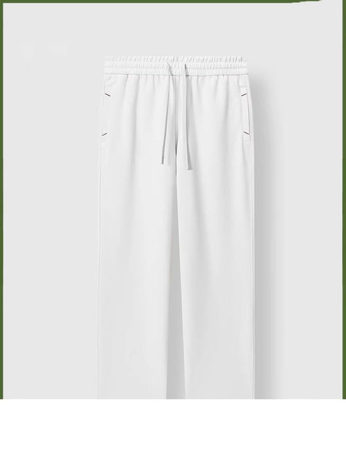 AIMAIBMLD Men's Spring Loose Straight Casual Wide-Legged Pants Commuter Pants
