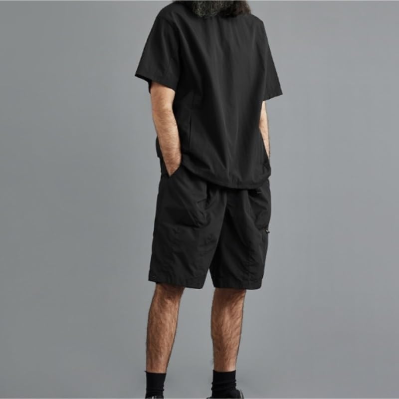 TEOYETTSF Men's Retro T Shirt Short Sleeved Outdoor Bottoming Round Neck Top