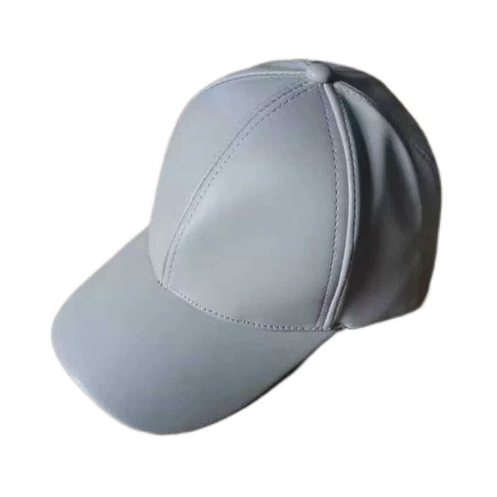 Leather Baseball Cap
