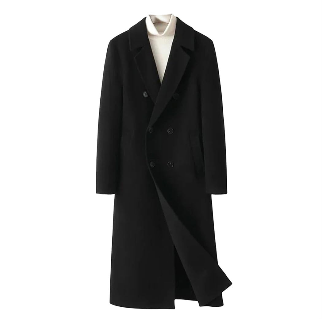 Men's Long Wool Overcoat