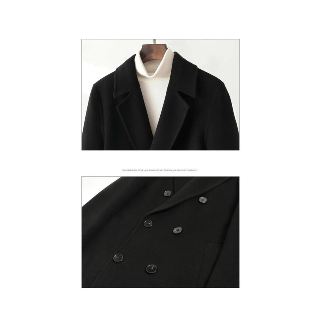 Men's Long Wool Overcoat