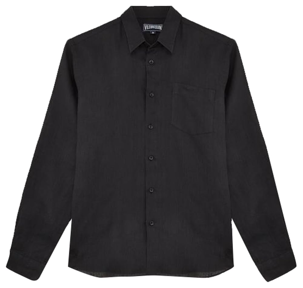 Men Linen Shirt Solid