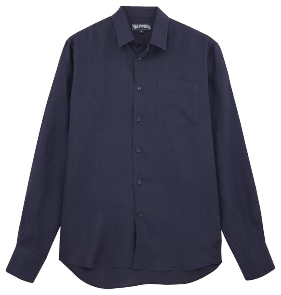 Men Linen Shirt Solid