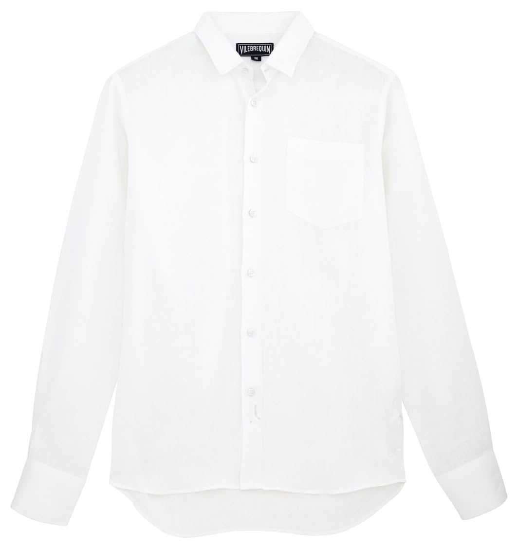 Men Linen Shirt Solid