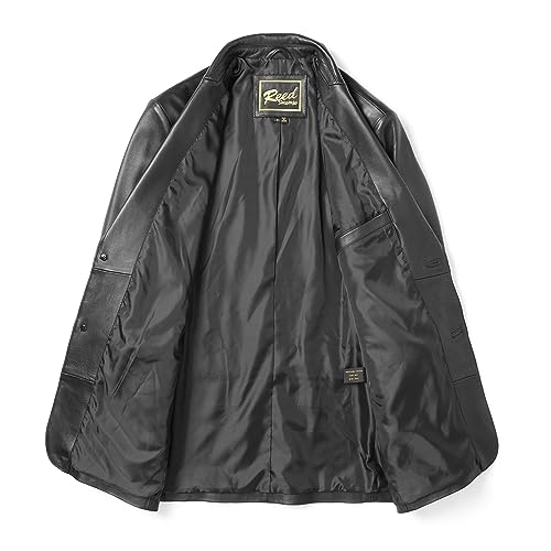 Men's Genuine Leather Blazer Jacket