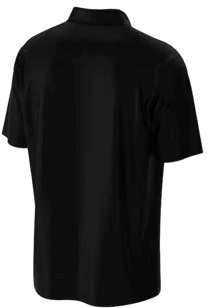 Masters Tech 2023 Men's Solid Black Performance Golf Polo Shirt (Large)