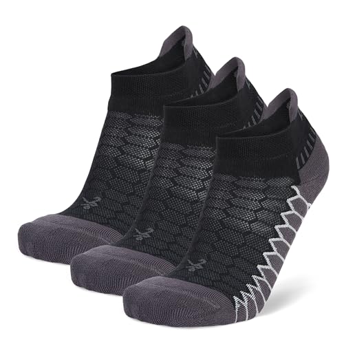 Balega Unisex 3 Pack Silver No Show Tab