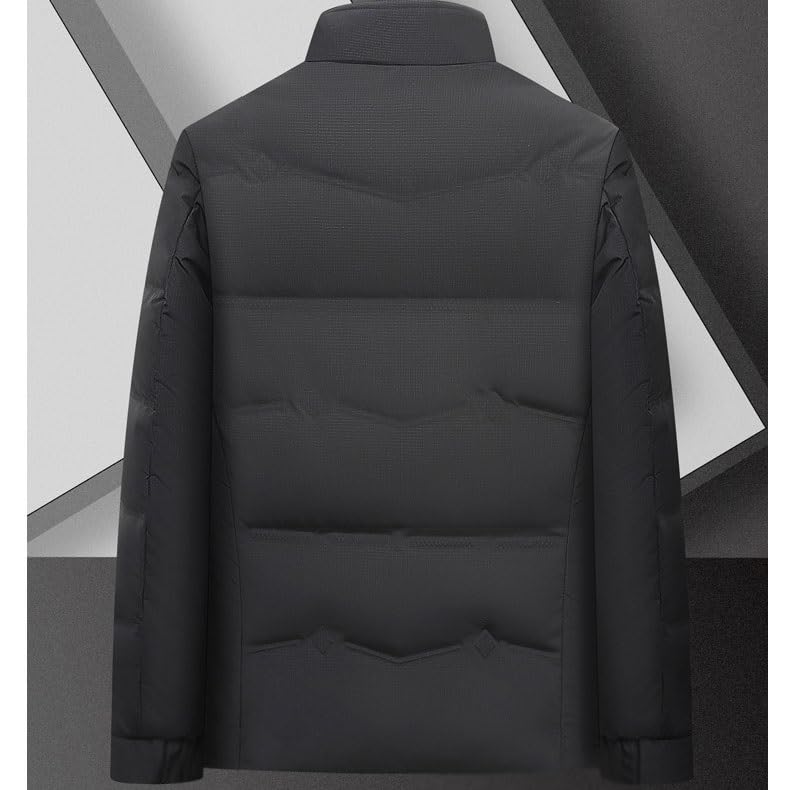 MVUYO Winter Men's Down Jacket Hoodless Standing Collar Down