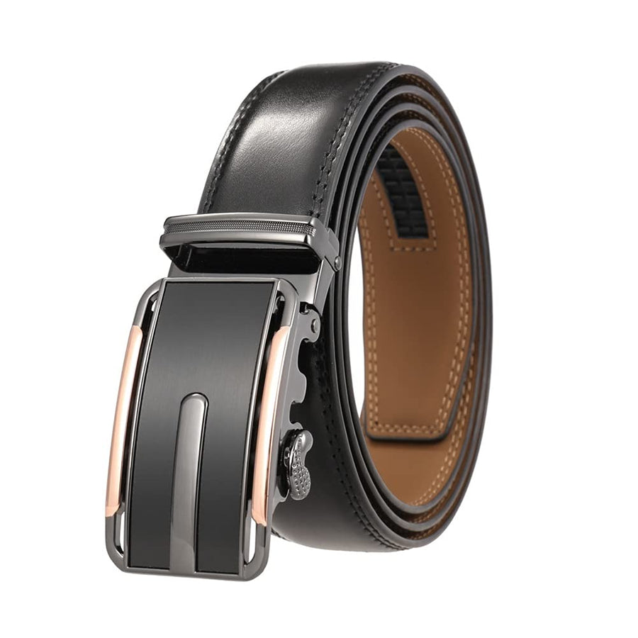 Men's Genuine Leather Automatic Buckle Belt