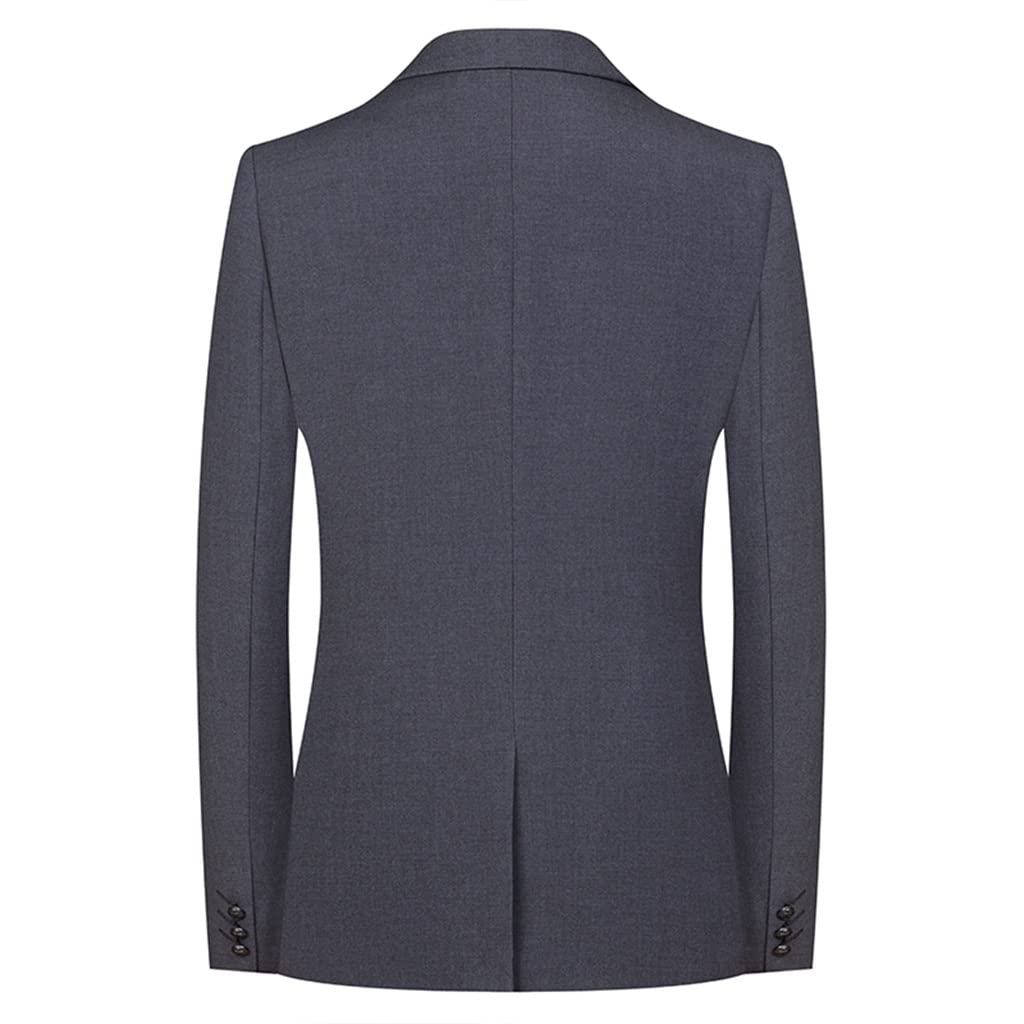 VIDI Men's (Suit Jacket + Pants) British Business Casual Wedding Gentleman Suit Two-piece Set