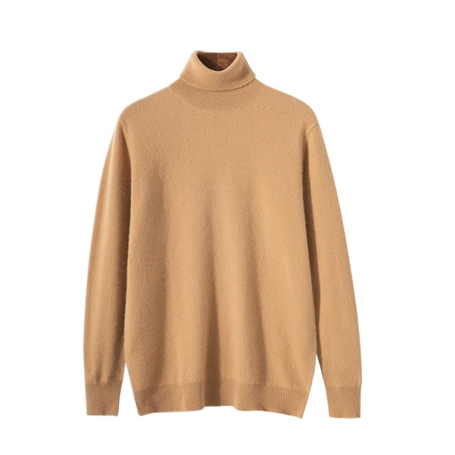 Men's High-Neck Cashmere Knit Sweater