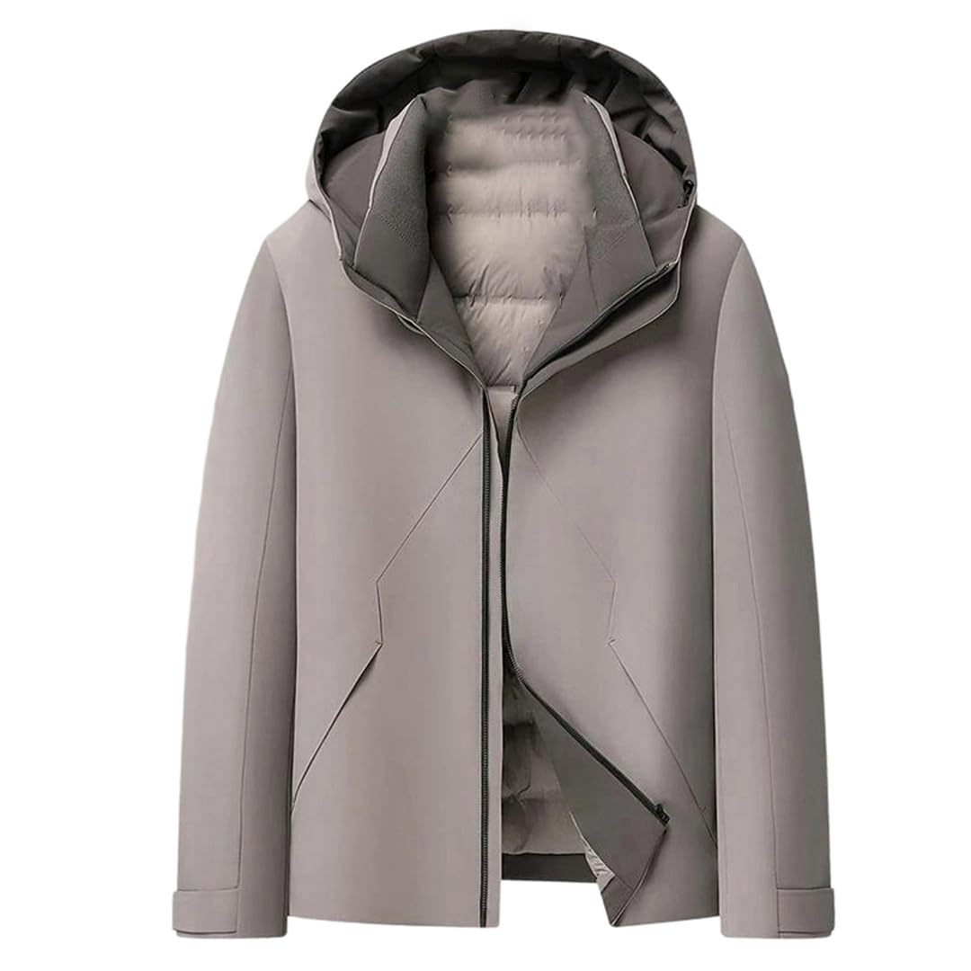 Men's Hooded Duck Down Puffer Jacket