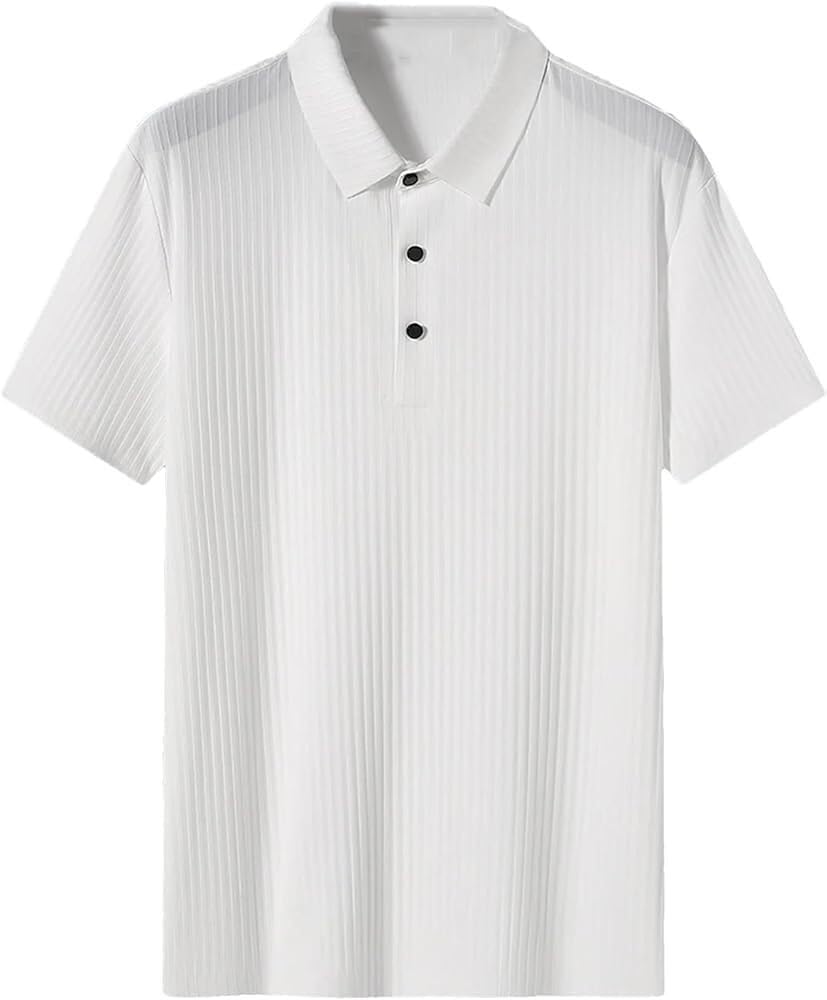 Solid Slim Fit Casual Comfort Polo Shirts for Men