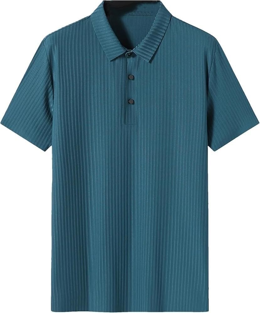 Solid Slim Fit Casual Comfort Polo Shirts for Men