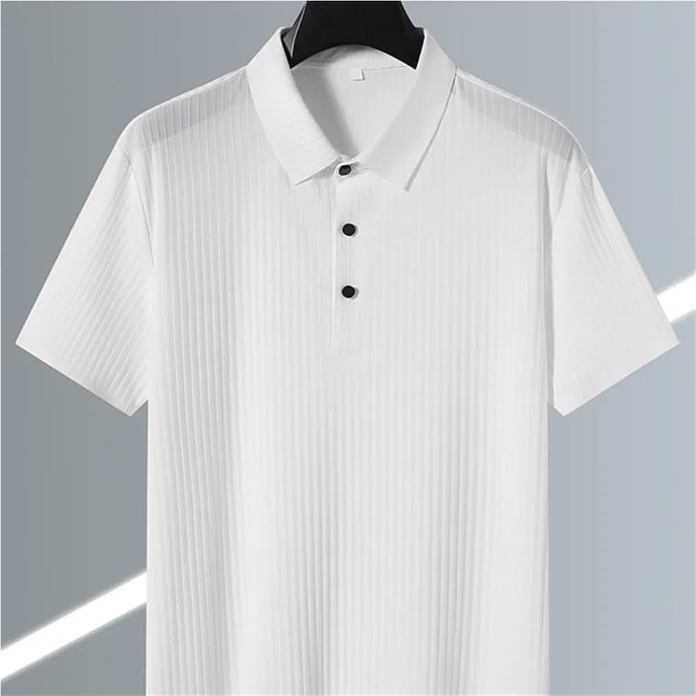 Solid Slim Fit Casual Comfort Polo Shirts for Men