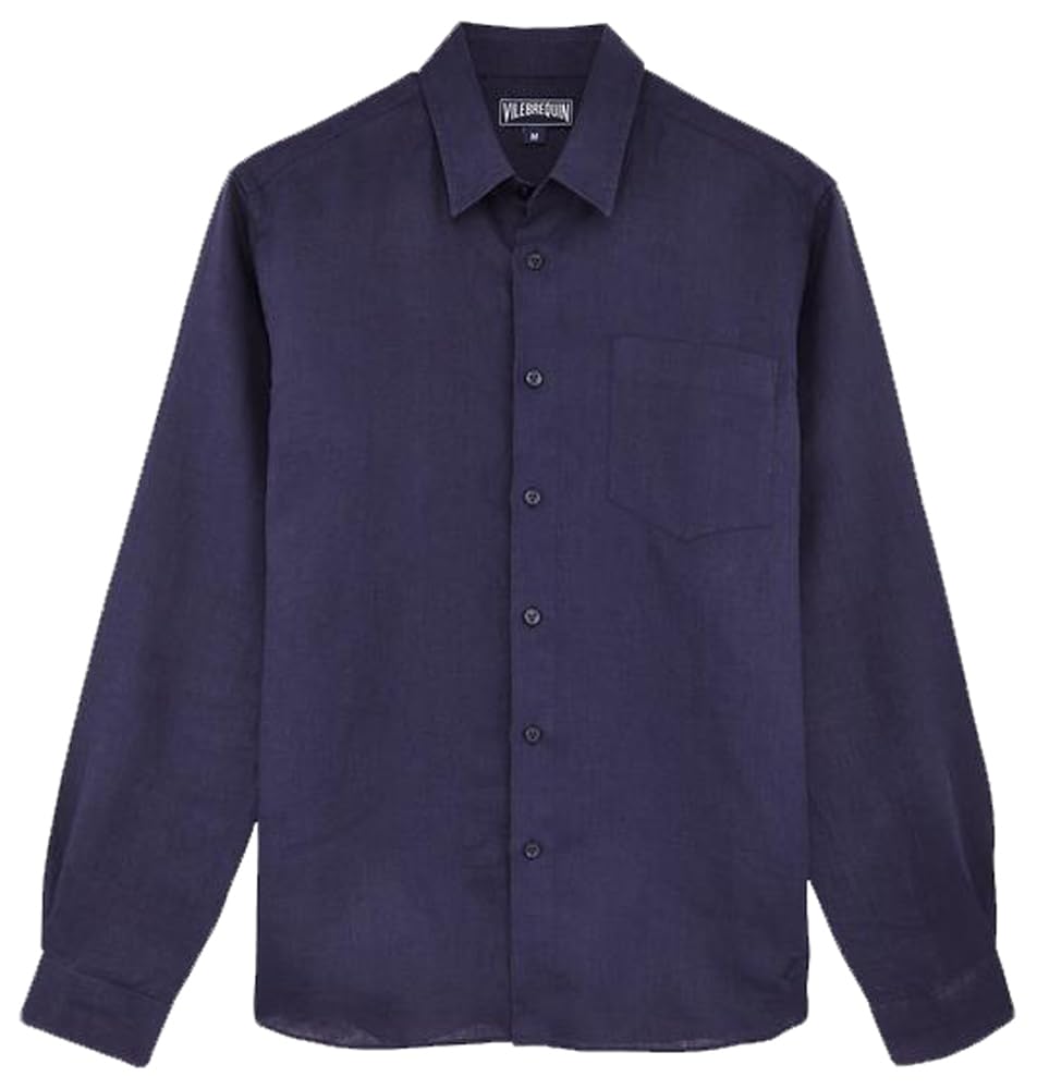Men Linen Shirt Solid