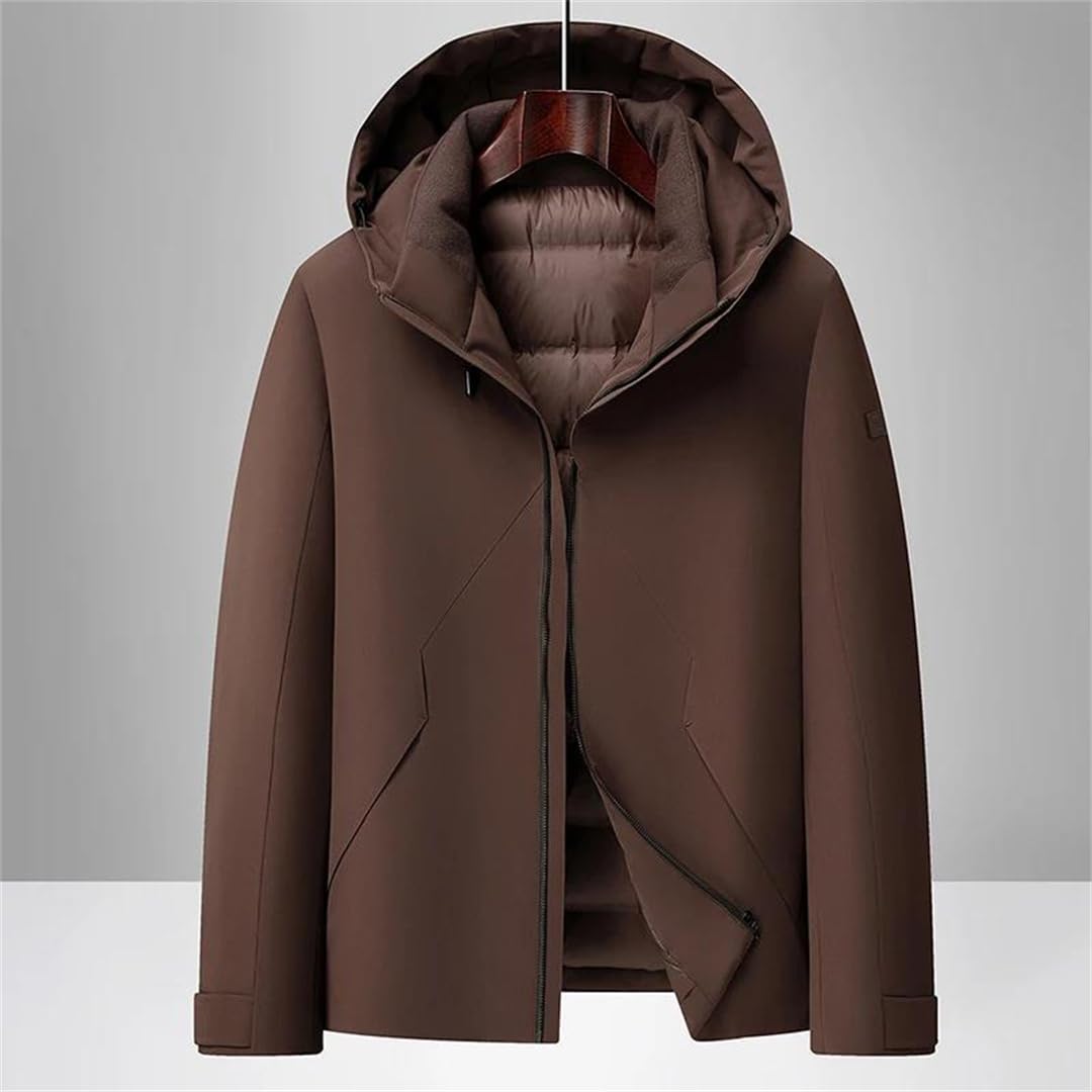 Men's Hooded Duck Down Puffer Jacket