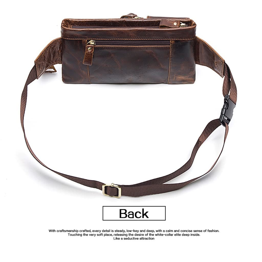 Men's Leather Waist & Crossbody Phone Pouch