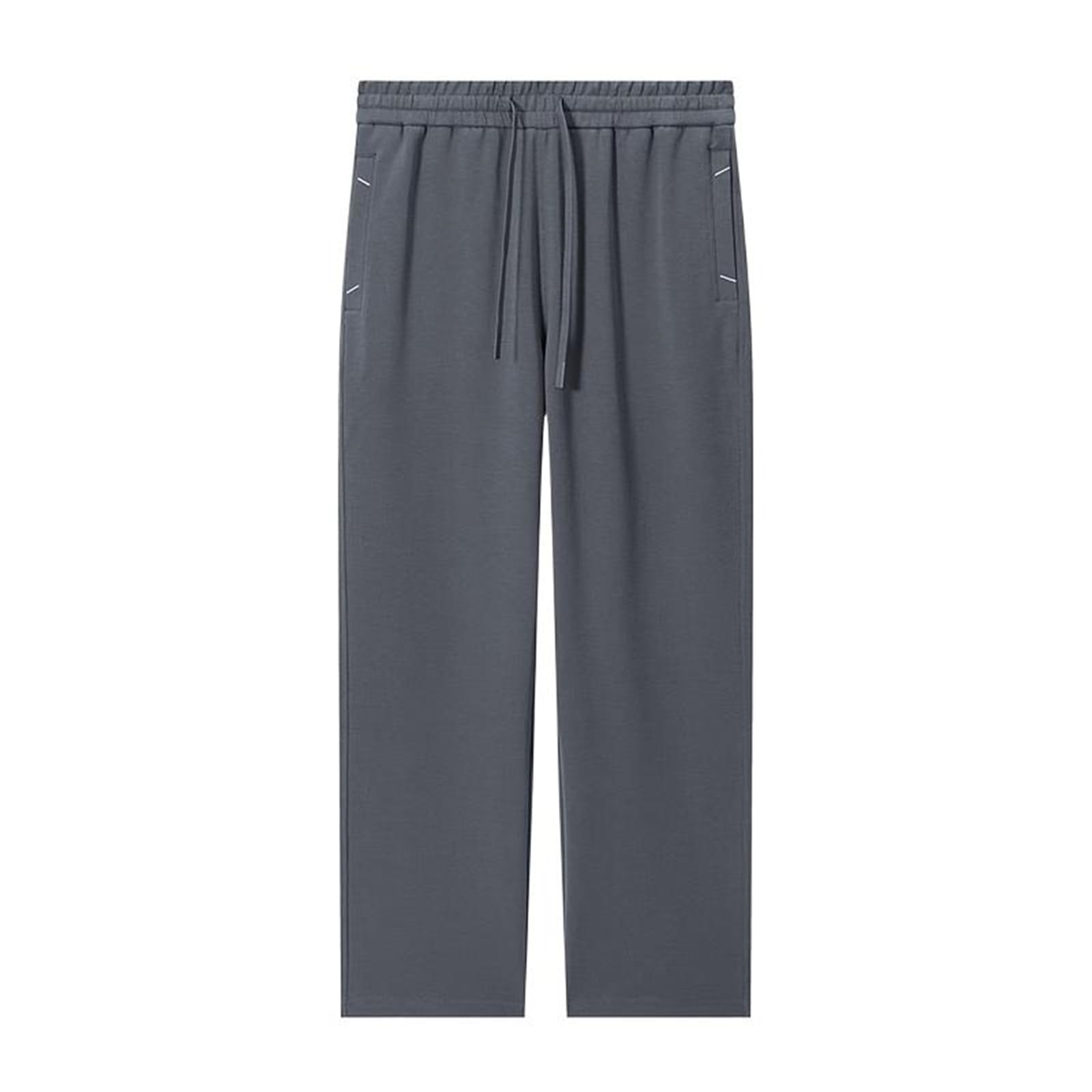 AIMAIBMLD Men's Spring Loose Straight Casual Wide-Legged Pants Commuter Pants