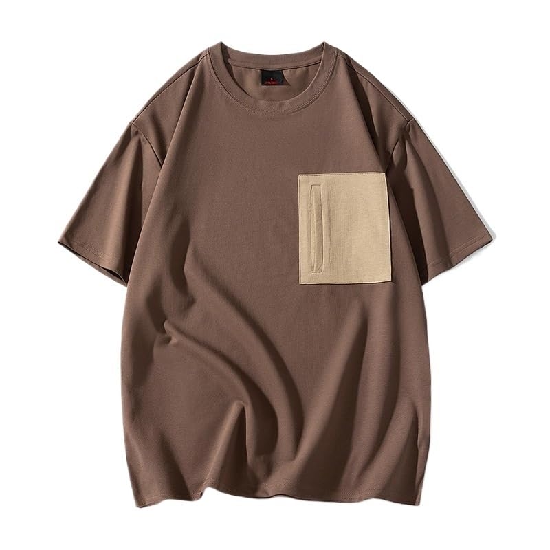 Short Sleeved T Shirt Men's Versatile Loose Round Neck Breathable Top