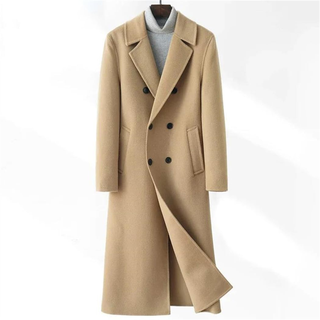 Men's Long Wool Overcoat