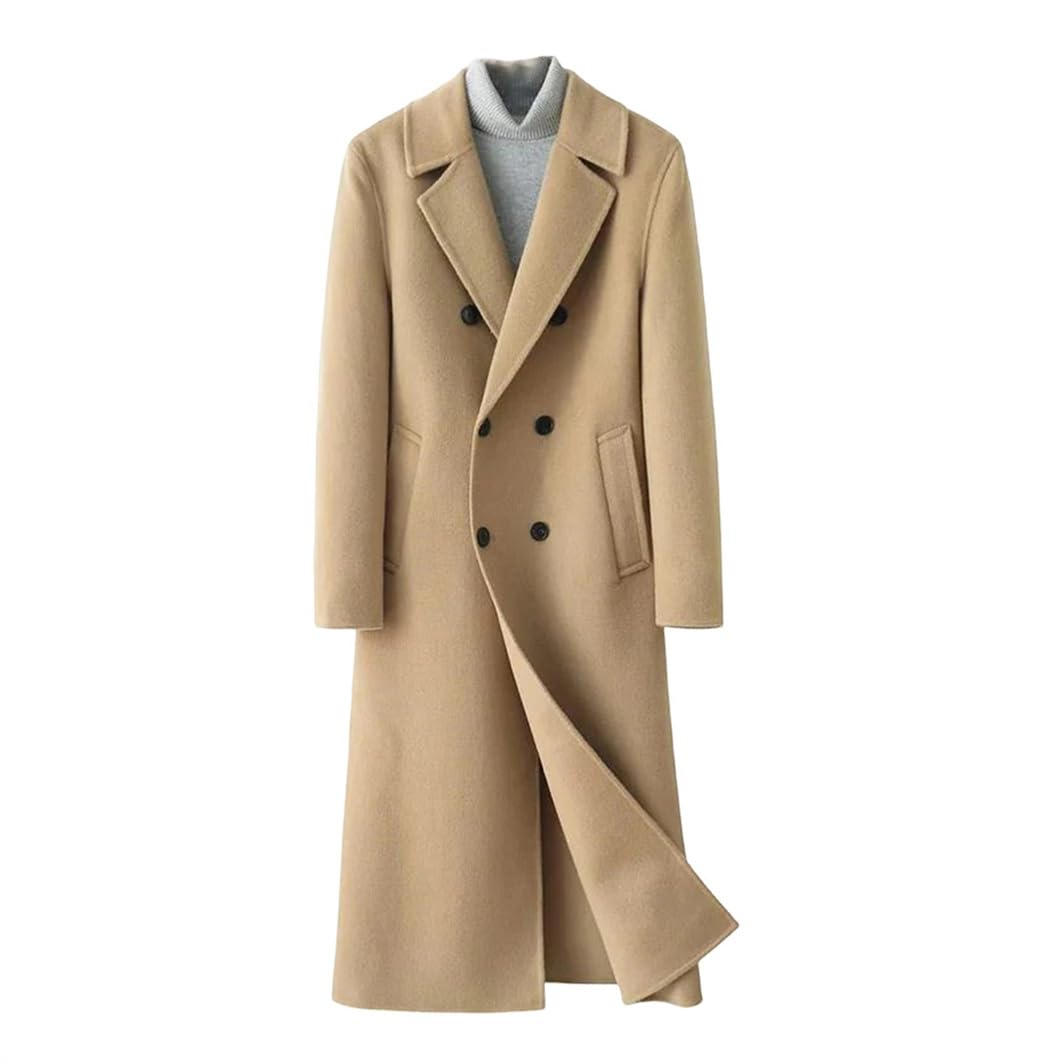 Men's Long Wool Overcoat