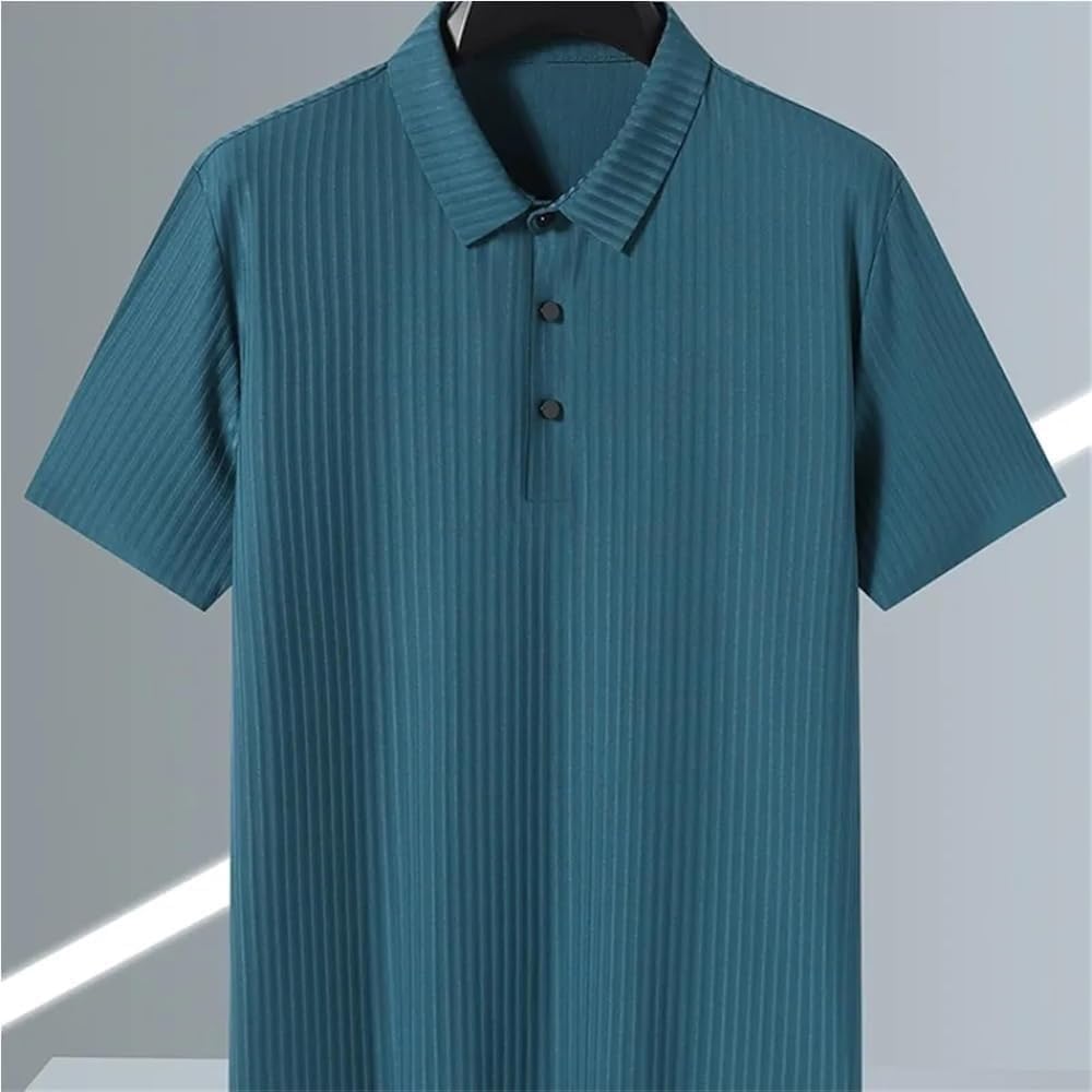 Solid Slim Fit Casual Comfort Polo Shirts for Men