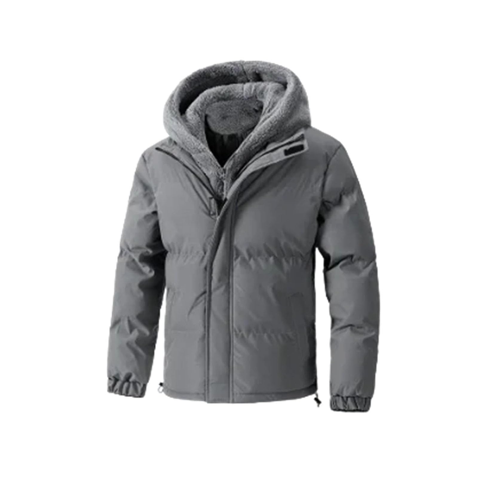 Men's Plus Size Hooded Winter Parka