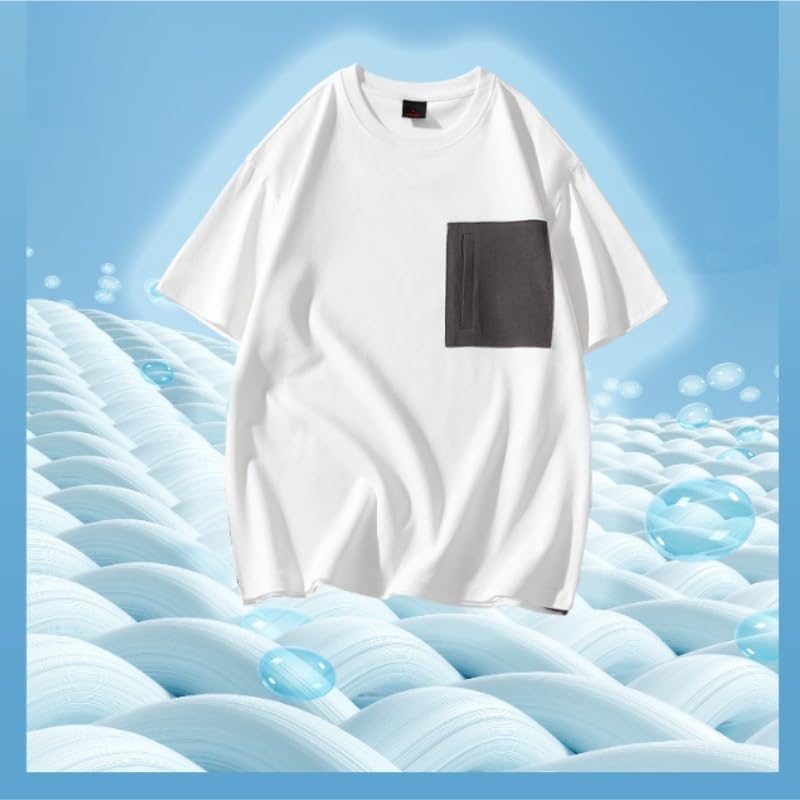 Short Sleeved T Shirt Men's Versatile Loose Round Neck Breathable Top
