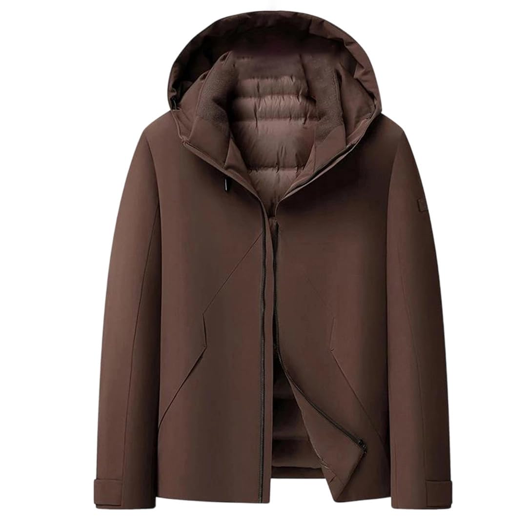 Men's Hooded Duck Down Puffer Jacket