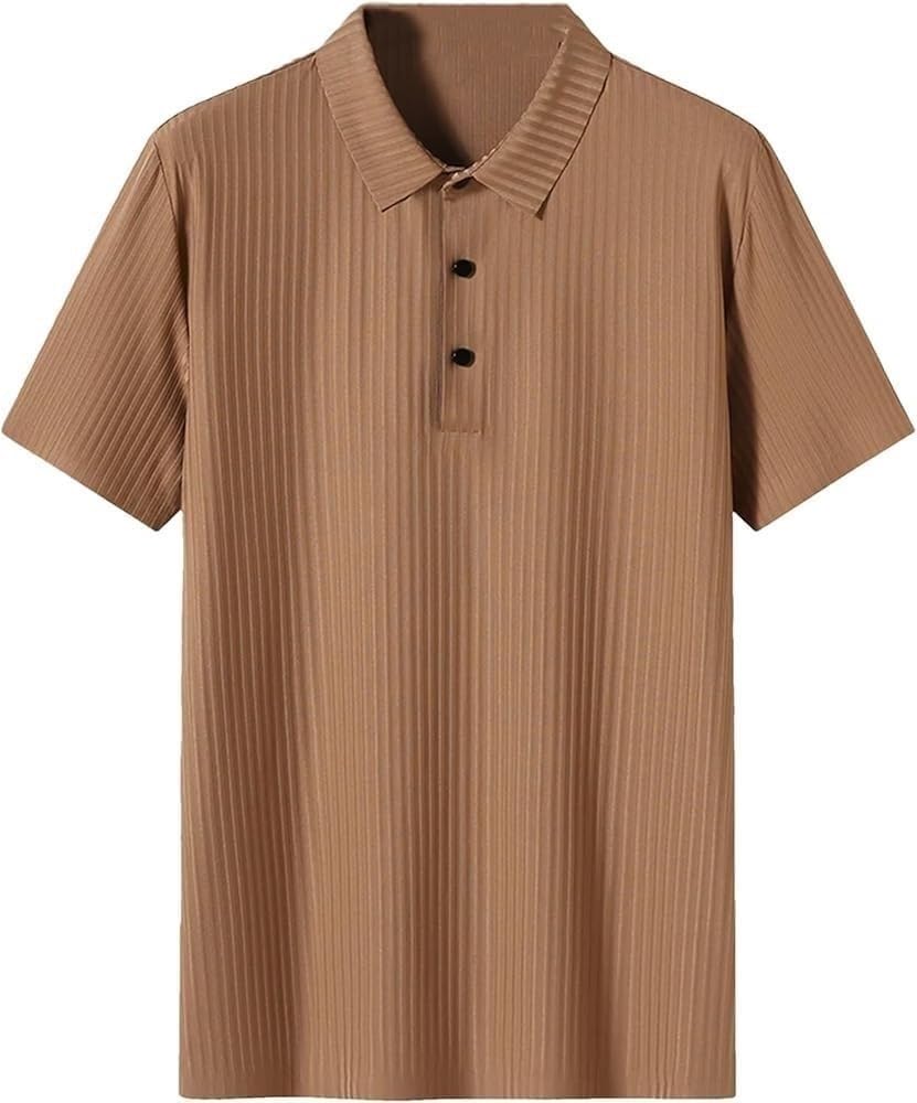 Solid Slim Fit Casual Comfort Polo Shirts for Men