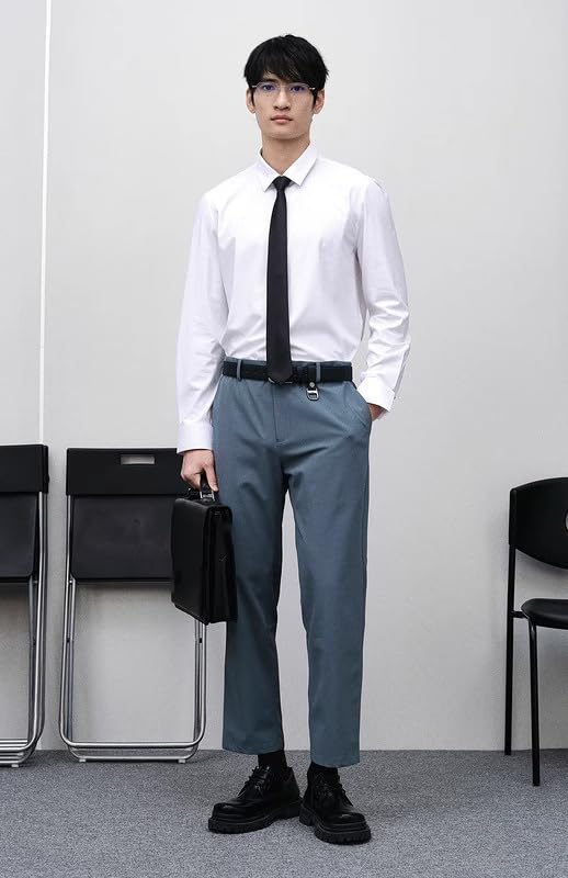 Men's Retro Straight Leg Dress Pants