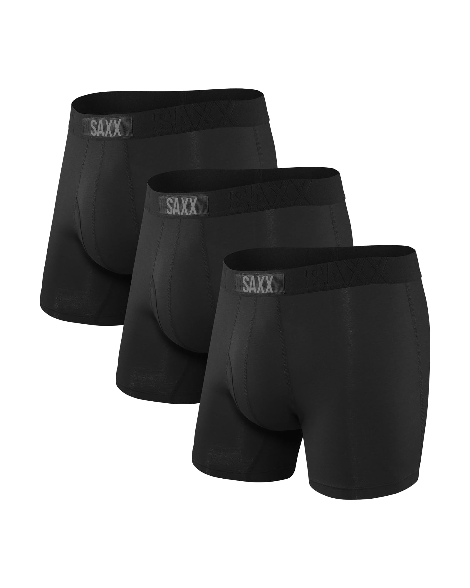 SAXX Underwear Co. Men's Ultra Super Soft Boxer Brief Fly 3-Pack