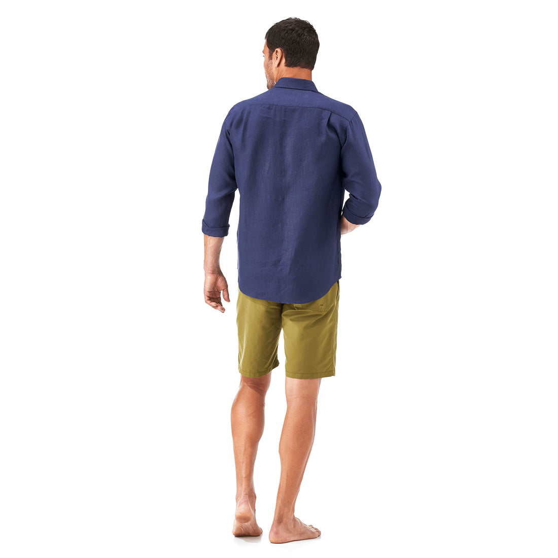 Men Linen Shirt Solid