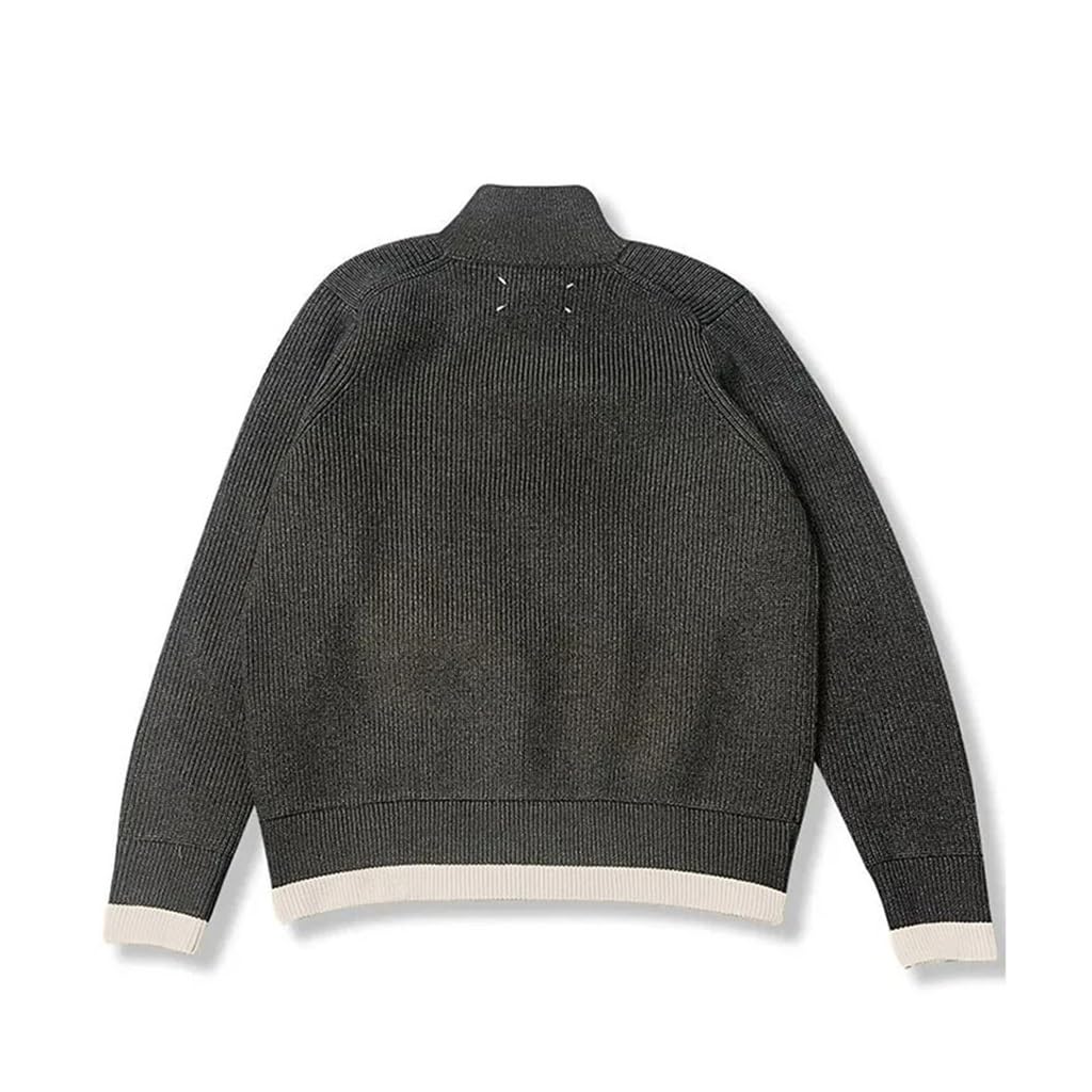 Men's Lambswool Zip Cardigan Sweater