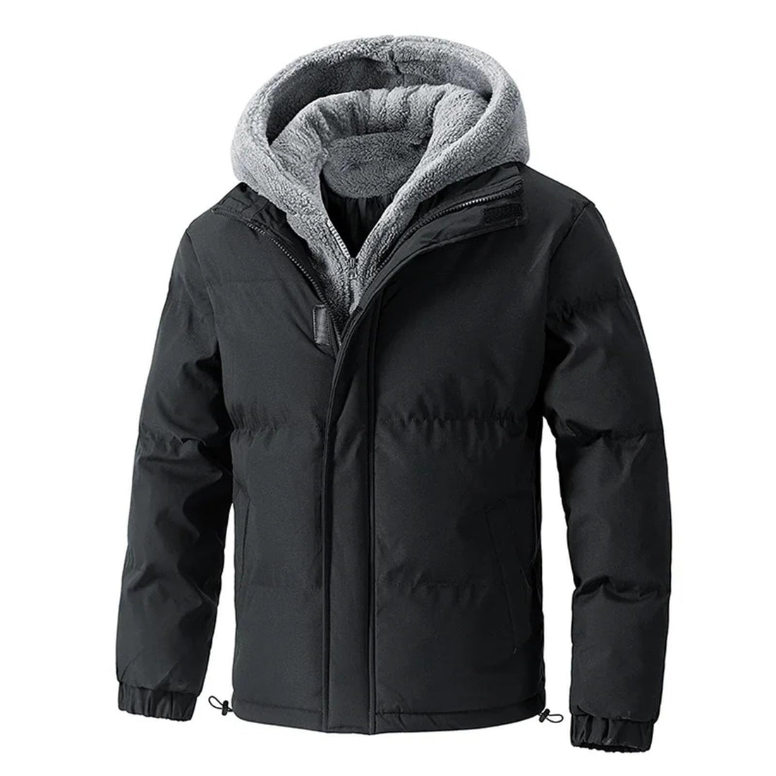 Men's Plus Size Hooded Winter Parka