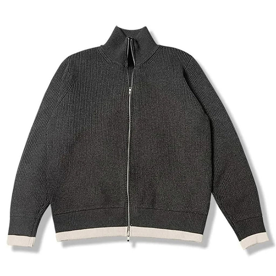 Men's Lambswool Zip Cardigan Sweater