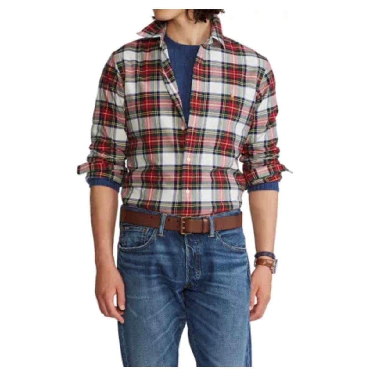 POLO RALPH LAUREN Men's Classic Fit Plaid Oxford Shirt