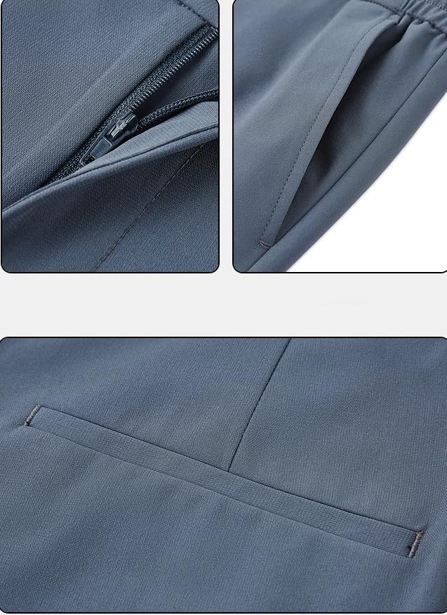 Men's Retro Straight Leg Dress Pants