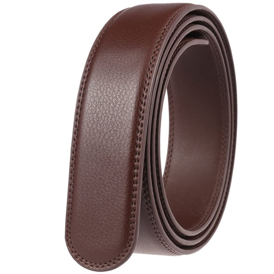 IIPOSAQQ Belt Men Genuine Leather Belts Strap Male Coffee Formal