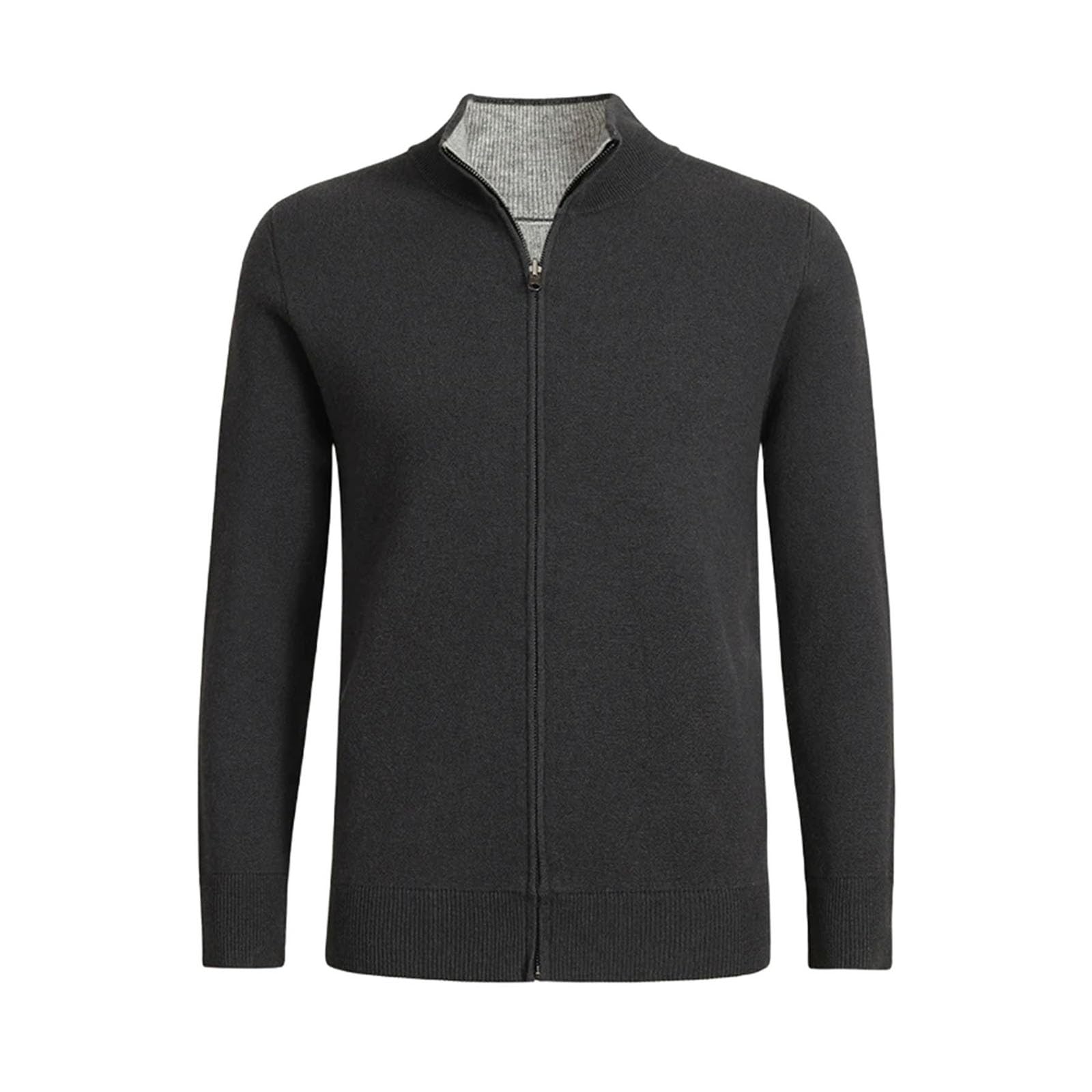 Men's Cashmere Stand Collar Cardigan