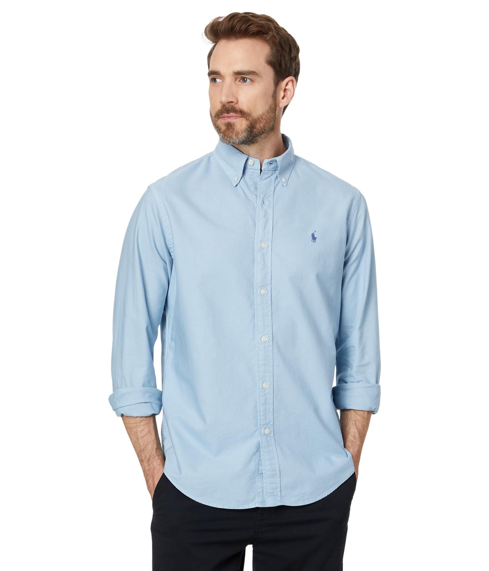POLO RALPH LAUREN Men's Classic Fit Plaid Oxford Shirt