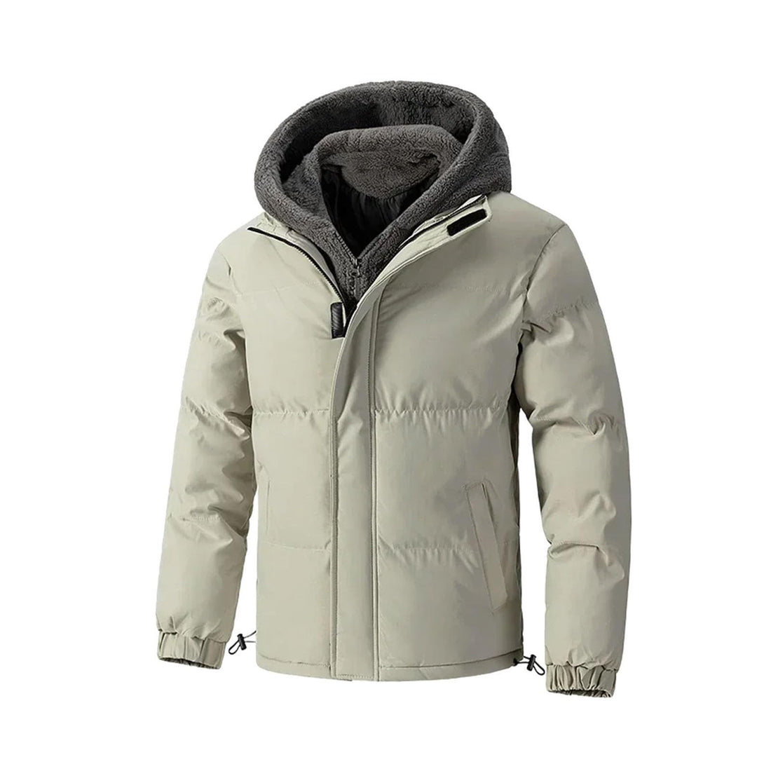 Men's Plus Size Hooded Winter Parka