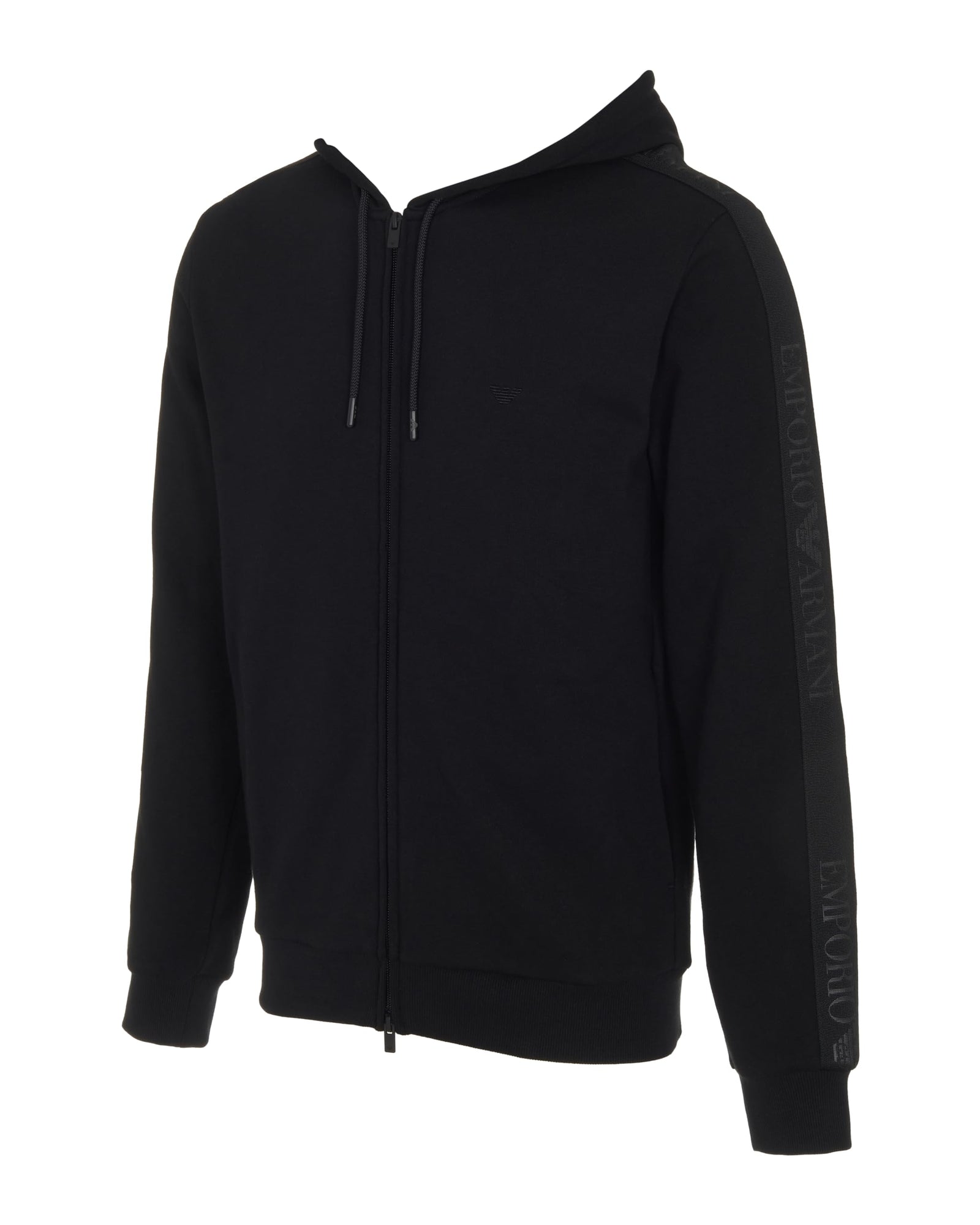 Emporio Armani Mens Basic Terry Hoodie Zip SweatshirtHooded Sweatshirt