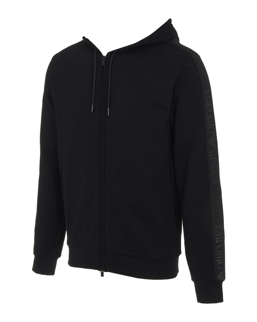 Emporio Armani Mens Basic Terry Hoodie Zip SweatshirtHooded Sweatshirt