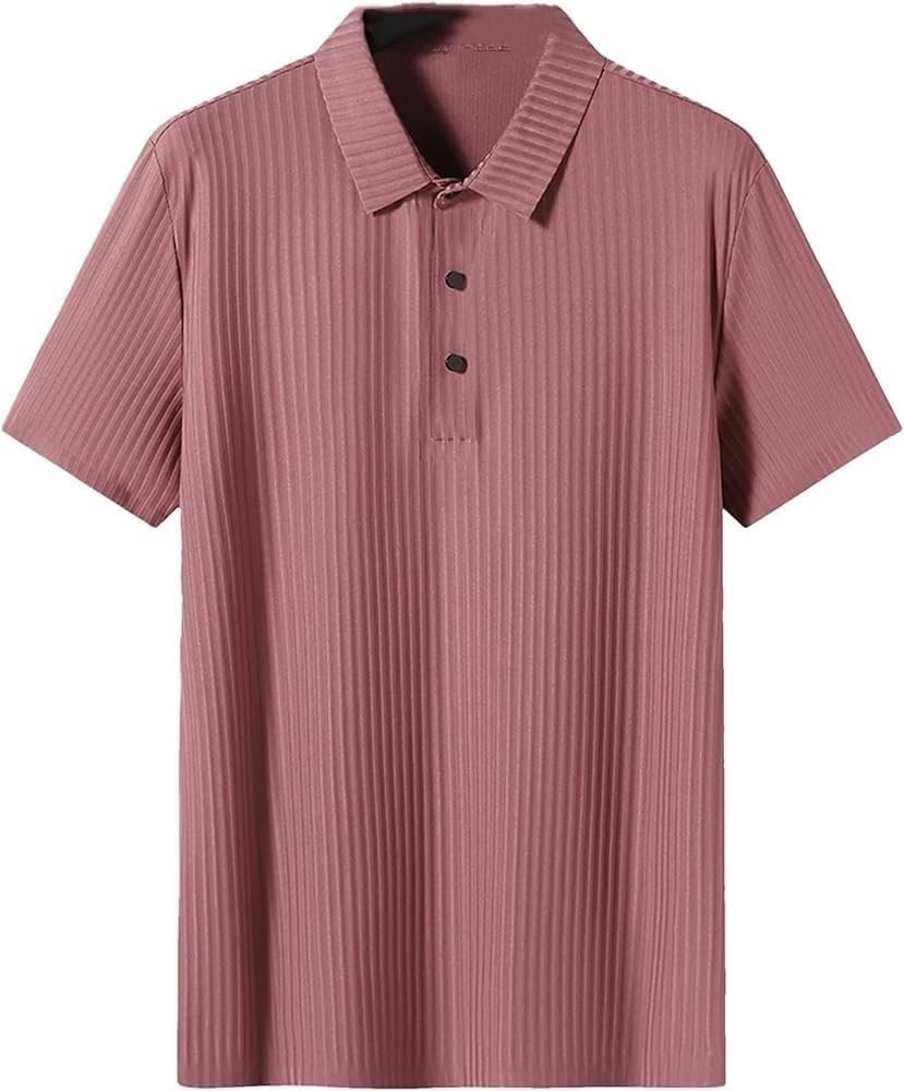Solid Slim Fit Casual Comfort Polo Shirts for Men