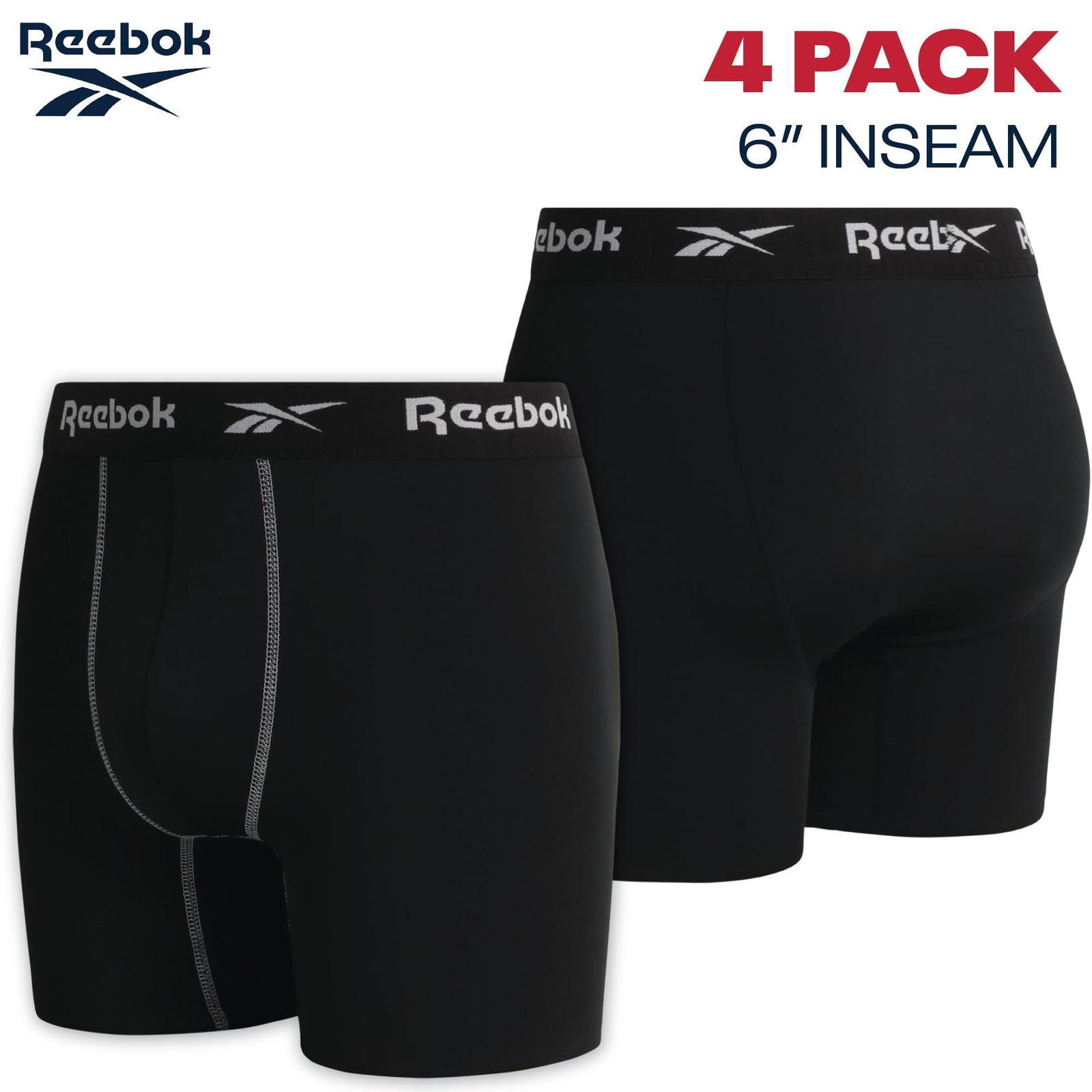 Men's Performance Boxer Briefs 4-Pack